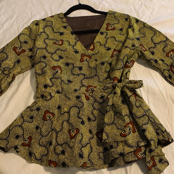 New Handmade Ankara Print Top - Picture 1 of 3